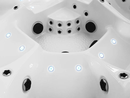 WANNA ZEWNĘTRZNA Z HYDROMASAŻEM AQUAPEUTIC 1313, 5-osobowa, 220x220x95 cm