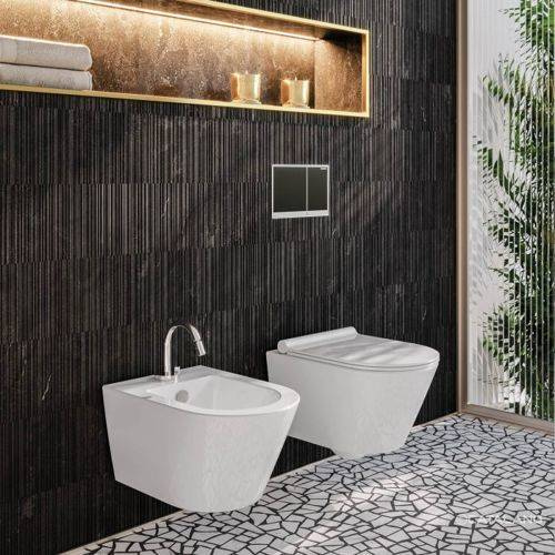 Misa WC Zero wisząca z deską wolnoopadającą, bezrantowa