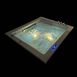 WANNA SPA Z HYDROMASAŻEM JACUZZI AQUAPEUTIC AQ-0031A, 2-osobowa 140x140x70 cm