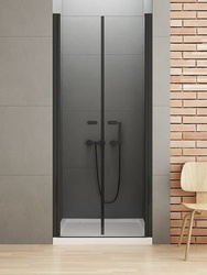Drzwi prysznicowe do wnęki New Soleo Black 90x195, czarny mat