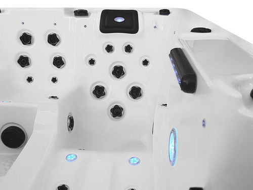 WANNA ZEWNĘTRZNA Z HYDROMASAŻEM AQUAPEUTIC 1313, 5-osobowa, 220x220x95 cm