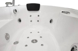 WANNA Z HYDROMASAŻEM NAROŻNA JACUZZI AQUAPEUTIC AQ-636 TOP, 2-osobowa 135x135x60 cm