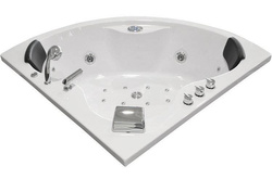 WANNA Z HYDROMASAŻEM NAROŻNA JACUZZI AQUAPEUTIC AQ-636 TOP, 2-osobowa 135x135x60 cm