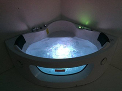 WANNA SPA Z HYDROMASAŻEM JACUZZI AQUAPEUTIC AQ-101 PLUS, 2-osobowa 140x140x68cm
