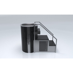 RavonSpa Beczka do morsowania Pro, Ice Barrel , Ice tube – nowoczesna beczka do kąpieli lodowych z filtracją i ozonem