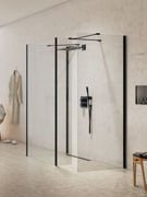 Kabina walk-in New Modus 4-ścienna, 110X90X90X30X H=200, czarny mat