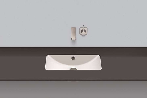 Umywalka podblatowa Alape UB.R585, 52,6x29x14,3 cm, czarny mat