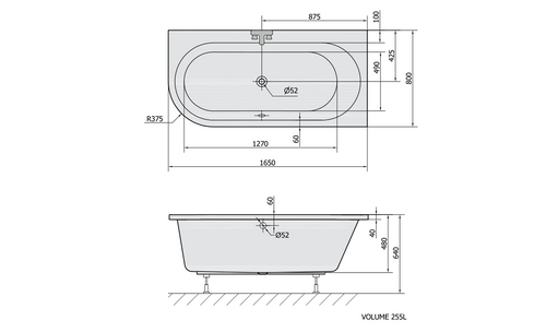 OKRĄGŁA WANNA Z HYDROMASAŻEM Astra R + obudowa  , SYSTEM PLATINIUM