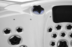 WANNA ZEWNĘTRZNA Z HYDROMASAŻEM AQUAPEUTIC 1538, 5-osobowa 220x220x99,5 cm