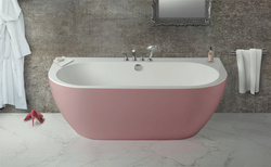 Wanna przyścienna Ravon Sensual Wall, Bikolor, powder pink/pudrowy róż