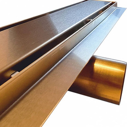 Odpływ liniowy SANITLINE złoty (MOSIĄDZ) 2w1 60 CM