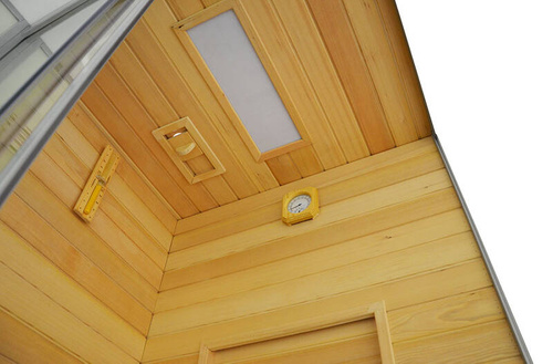 Kabino-sauna sucho-parowa z funkcją hydromasażu AQ-752, 180 x 110 x 223 cm, biała, prawa