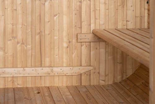 Sauna sucha fińska ogrodowa, 4-osobowa, 210x210x180 cm