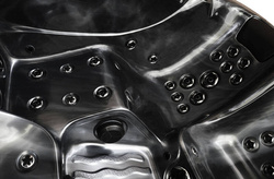 WANNA ZEWNĘTRZNA Z HYDROMASAŻEM AQUAPEUTIC 1661, 5-osobowa 200x200x80 cm, z obudową