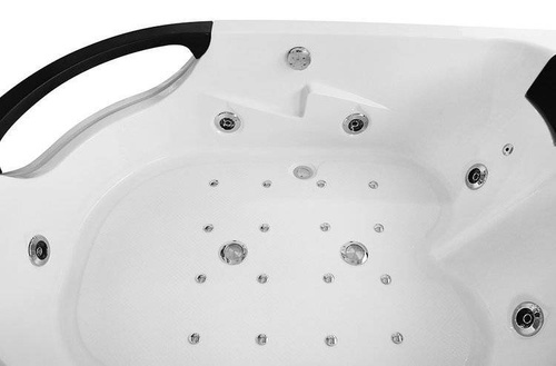 WANNA SPA Z HYDROMASAŻEM JACUZZI AQUAPEUTIC AQ-1665, 2-osobowa, 180x120x63 cm, lewa
