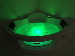 WANNA SPA Z HYDROMASAŻEM JACUZZI AQUAPEUTIC AQ-101 PLUS, 2-osobowa 140x140x68cm