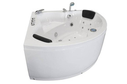 WANNA Z HYDROMASAŻEM NAROŻNA JACUZZI AQUAPEUTIC AQ-636 TOP, 2-osobowa 135x135x60 cm