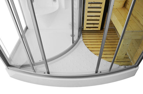 Kabino-sauna sucho-parowa z funkcją hydromasażu AQ-706,165X105X215 CM