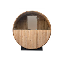 Sauna sucha fińska ogrodowa, beczka 180 x średnica 210 cm