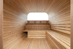 Sauna sucha fińska ogrodowa, 8-osobowa 210x210x300 cm