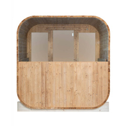 Sauna sucha fińska ogrodowa, 4-osobowa, 210x210x180 cm