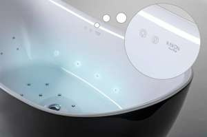 Wanna wolnostojąca Ravon Tulipano z masażem powietrznym i chromoterapią, bikolor