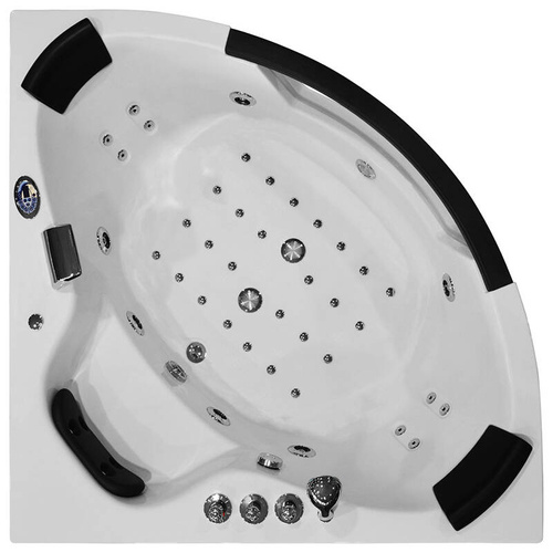 Wanna z hydromasażem narożna SPA AQ-1004 Turbo 2-osobowa, 152x152x56 cm