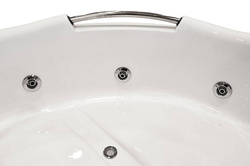 WANNA Z HYDROMASAŻEM NAROŻNA JACUZZI AQUAPEUTIC AQ-311, 2-osobowa 150x150x75 cm