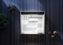 Wanna z hydromasażem Divina XXL Outdoor SPA Standard Novellini, 230x215x85 cm