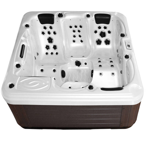 WANNA ZEWNĘTRZNA Z HYDROMASAŻEM AQUAPEUTIC 1661, 5-osobowa 200x200x80 cm, z obudową
