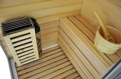 Kabino-sauna sucho-parowa z funkcją hydromasażu AQ-752, 180 x 110 x 223 cm, biała, lewa