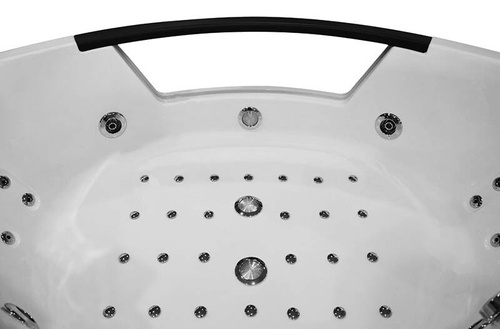 Wanna z hydromasażem narożna SPA AQ-1004 2-osobowa, 152x152x56 cm