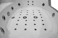 Wanna z hydromasażem narożna SPA AQ-1004 Turbo 2-osobowa, 152x152x56 cm
