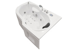 WANNA SPA Z HYDROMASAŻEM JACUZZI AQUAPEUTIC AQ-202, 1-osobowa 150x100x62 cm, prawa