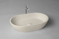 Umywalka nablatowa Ravon Space z korkiem klik-klak 54,5 x 35 x 14 cm, kolor mat