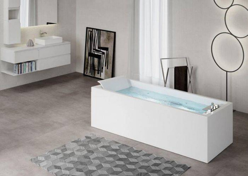 Wanna wolnostojąca Sense 4 z dyszami wodno-powietrznymi Dynamic Plus 180x80, bez armatury, biały połysk