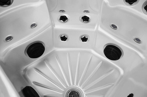 WANNA ZEWNĘTRZNA Z HYDROMASAŻEM AQUAPEUTIC 1538, 5-osobowa 220x220x99,5 cm