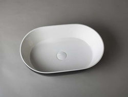 Umywalka Ravon Space nablatowa 54,5 x 35 x 14 cm, bikolor połysk