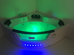 Wanna z hydromasażem narożna SPA AQ-1004 Turbo 2-osobowa, 152x152x56 cm