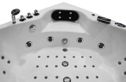 Wanna z hydromasażem narożna SPA AQ-1004 Turbo 2-osobowa, 152x152x56 cm