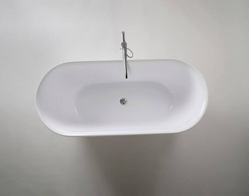 Mała wanna wolnostojąca Ravon Neo, 156x69,5x57 cm, bikolor