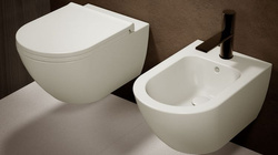 Misa wc wisząca Cielo Enjoy z deską wolnoopadającą, kolor basalto mat