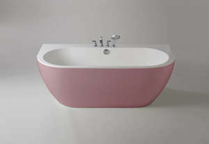 Wanna przyścienna Ravon Sensual Wall, Bikolor, powder pink/pudrowy róż