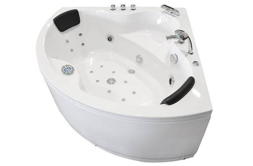 WANNA Z HYDROMASAŻEM NAROŻNA JACUZZI AQUAPEUTIC AQ-636 TOP, 2-osobowa 135x135x60 cm