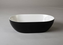 Umywalka Ravon Space nablatowa 54,5 x 35 x 14 cm, bikolor połysk