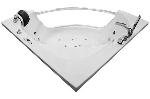 WANNA SPA Z HYDROMASAŻEM JACUZZI AQUAPEUTIC  AQ-057, CZARNY ZAGŁÓWEK, 1-osobowa, 135x135x63cm