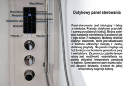 Kabina masażowo-parowa AE8080, 80x80x217 cm