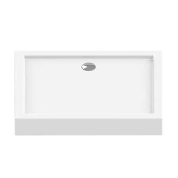 Brodzik Columbus z wypełnieniem styropianowym 120x90x14 cm, biały połysk