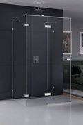 Kabina prysznicowa przyścienna Eventa 80x100x200 cm, srebrny, strona prawa lub lewa.