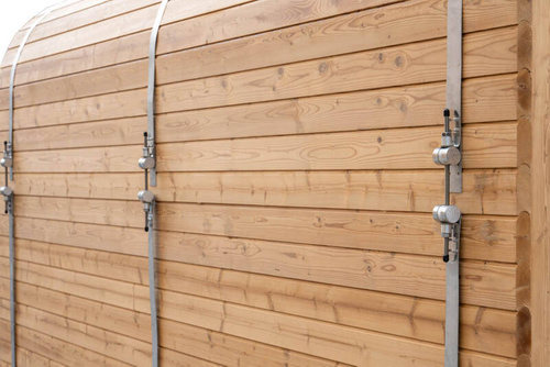 Sauna sucha fińska ogrodowa, 8-osobowa 210x210x300 cm